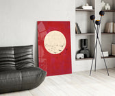 Fly from the Moon panel adding editorial mood to a living room