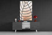 Lines of Leaf panel catching daylight to reveal its serene calm