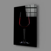 Still-life-luxury panel bringing dramatic restraint to a contemporary bar