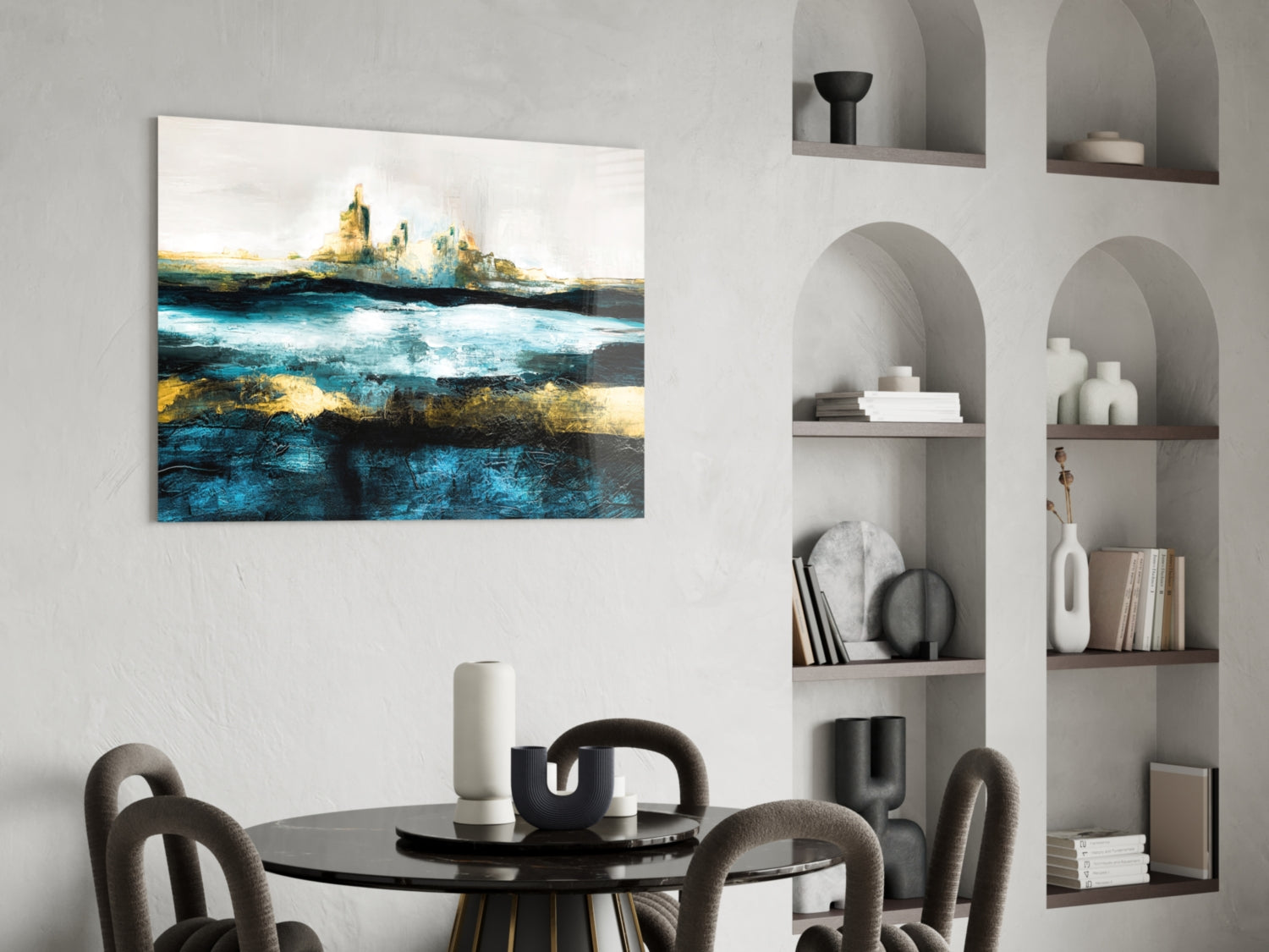 Sea of a Dream Glass Wall Art.