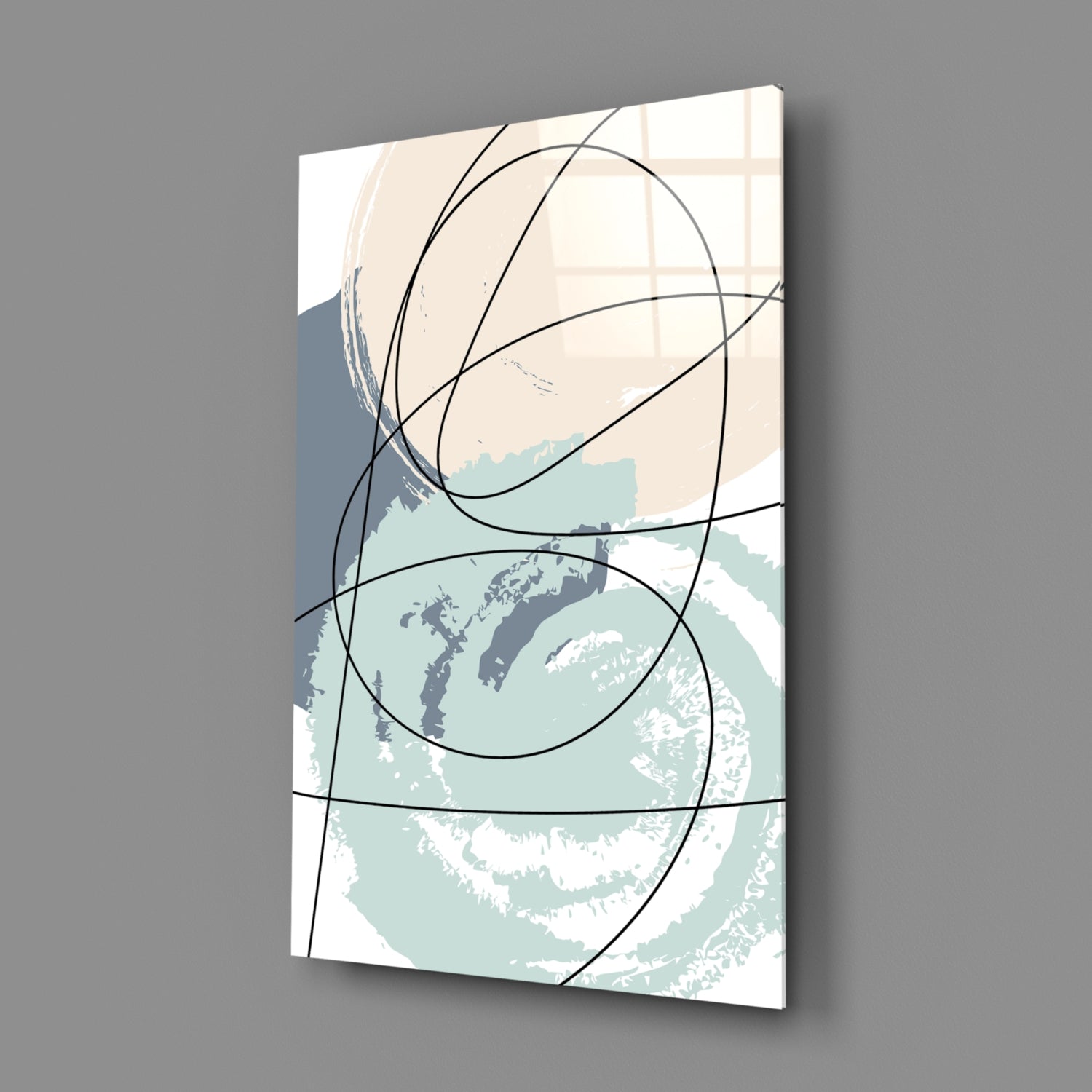 Chaotic Glass Wall Art.