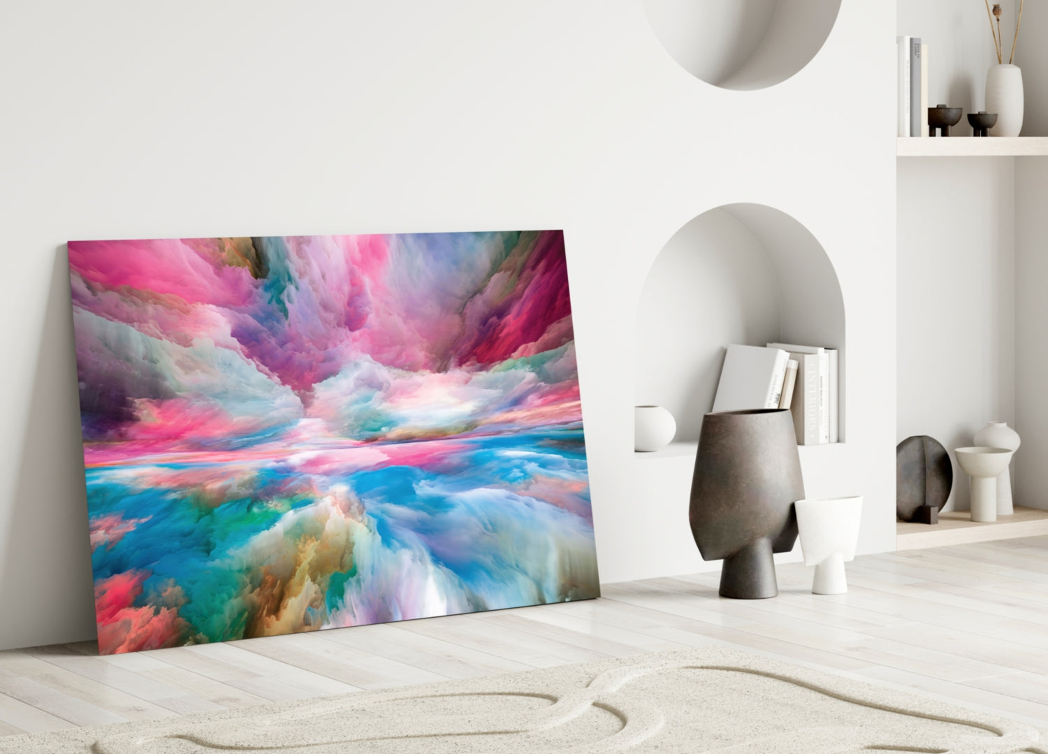 Clouds of a Dream Glass Wall Art.