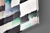 Images of Subconsciousness artwork anchoring a wall with bold conceptual palette