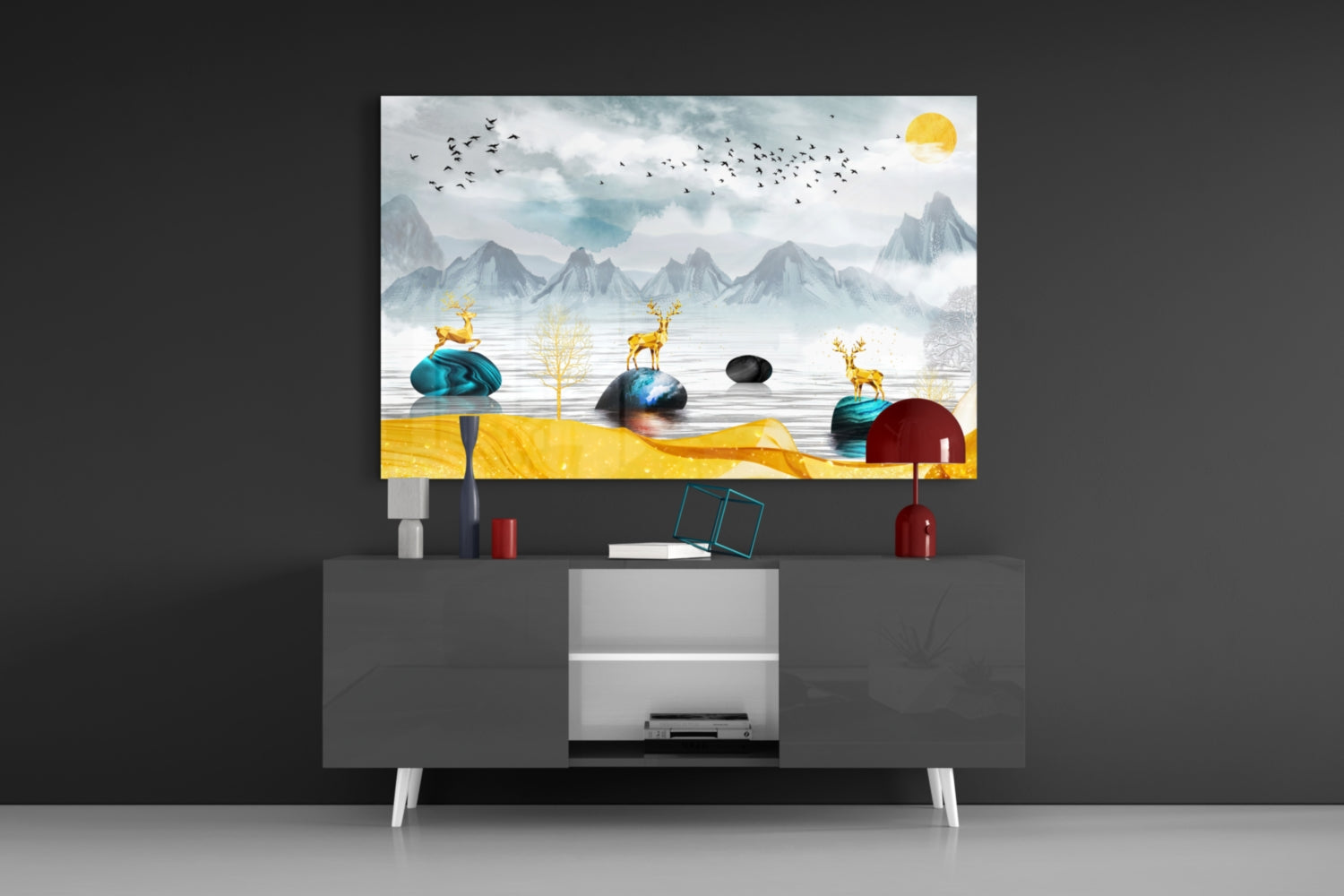 Lake of a Dream Glass Wall Art.