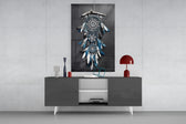 Dreamcatcher panel catching low light to reveal its dreamy gravity