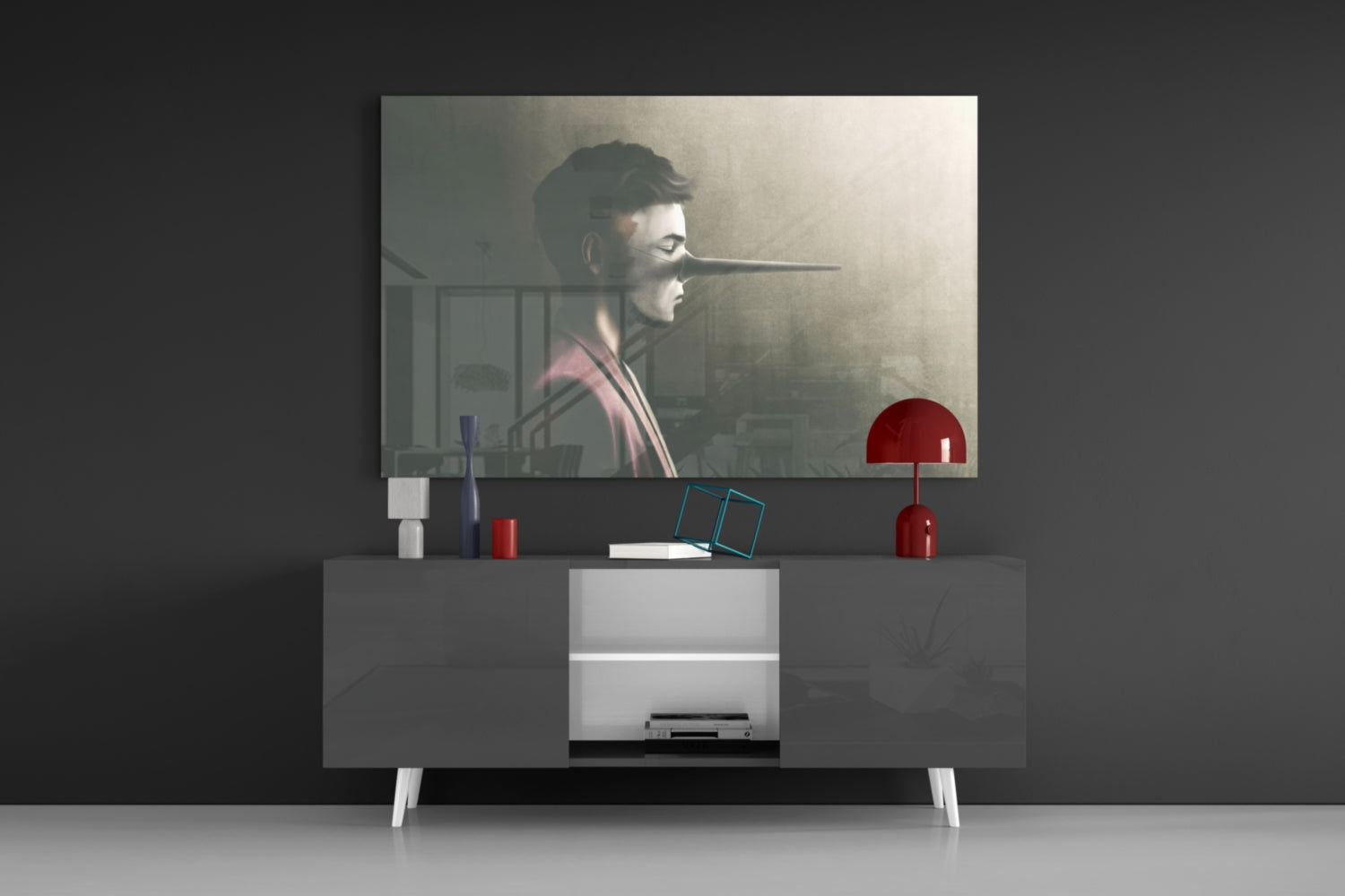 Liar Glass Wall Art.