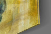 Elephant artwork anchoring a wall with warm painterly palette