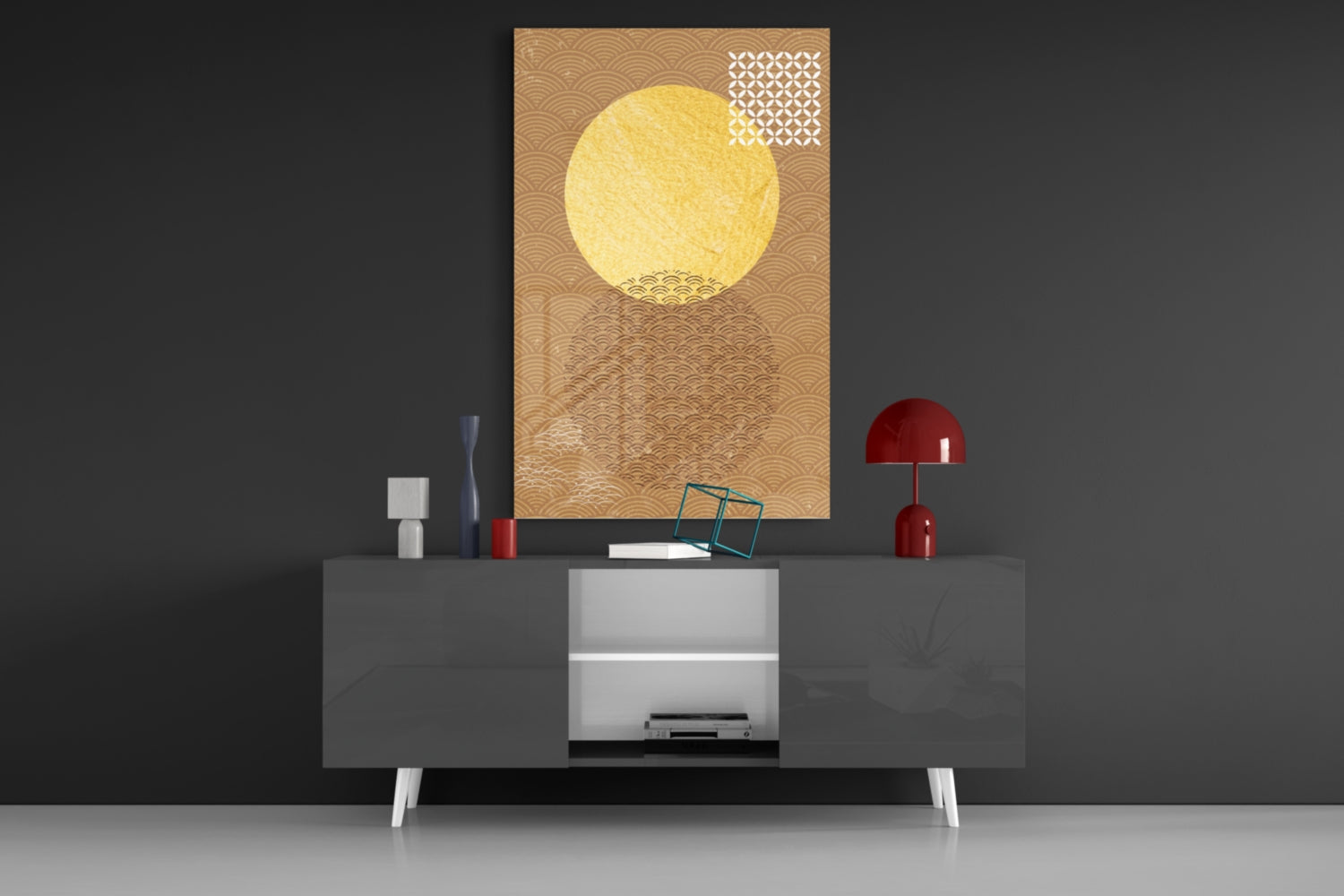 Shadow of the Sun  Glass Wall Art.