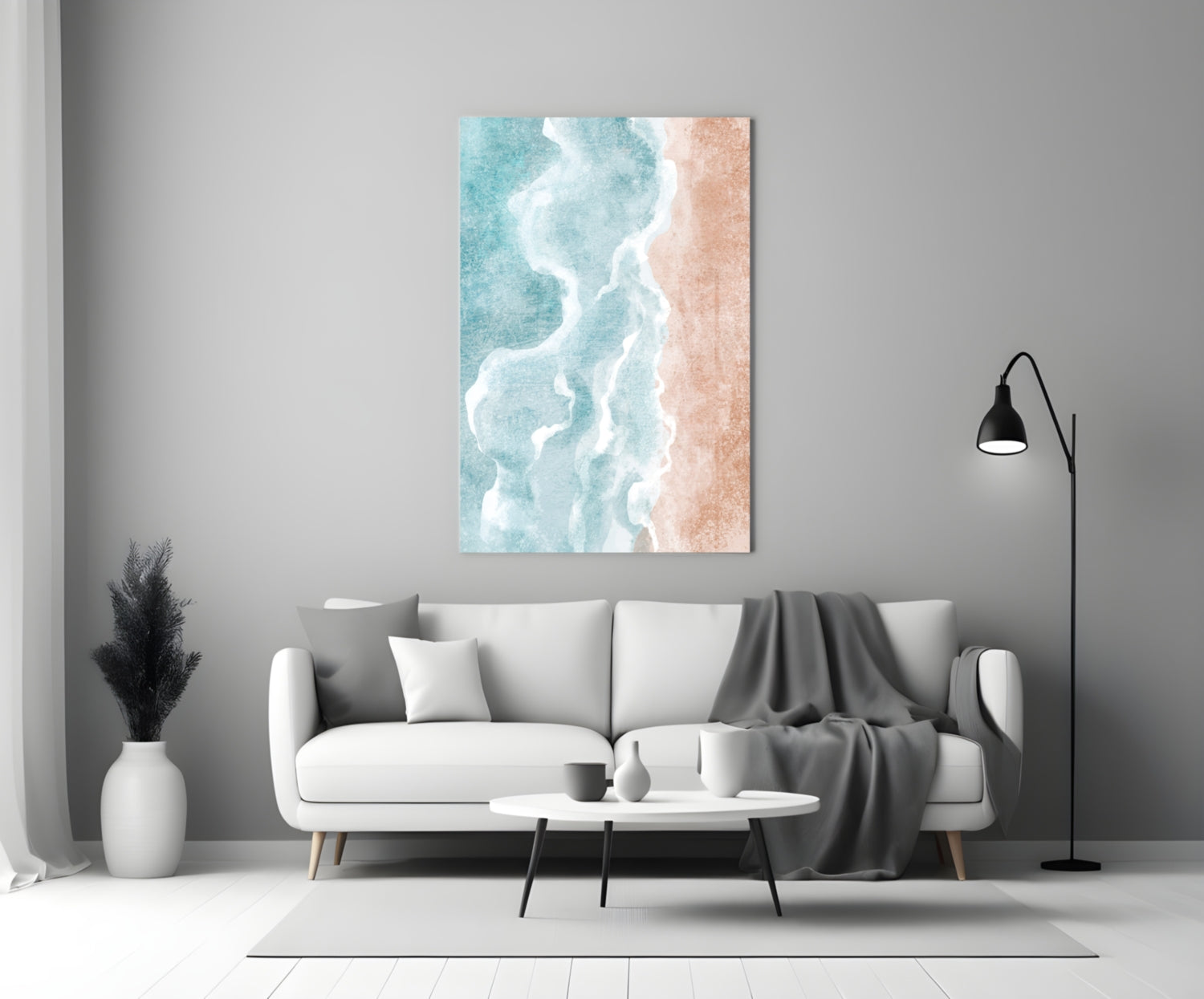 Beach  Glass Wall Art.