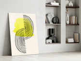 Abstract Sun glass print enhancing a hallway with cinematic warmth