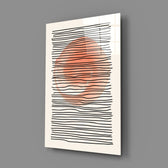 Modern-minimalist panel bringing serene warmth to a contemporary bedroom