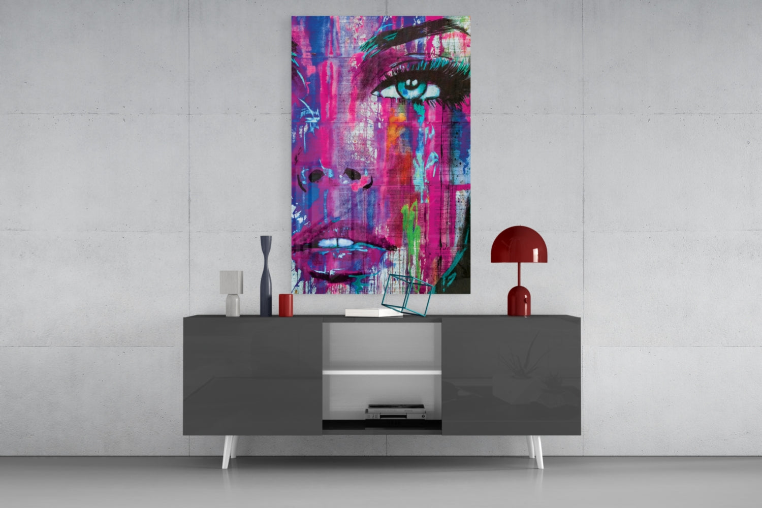 Woman Eye Glass Wall Art.