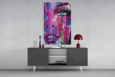 Woman Eye panel catching ambient light to reveal its raw immediacy