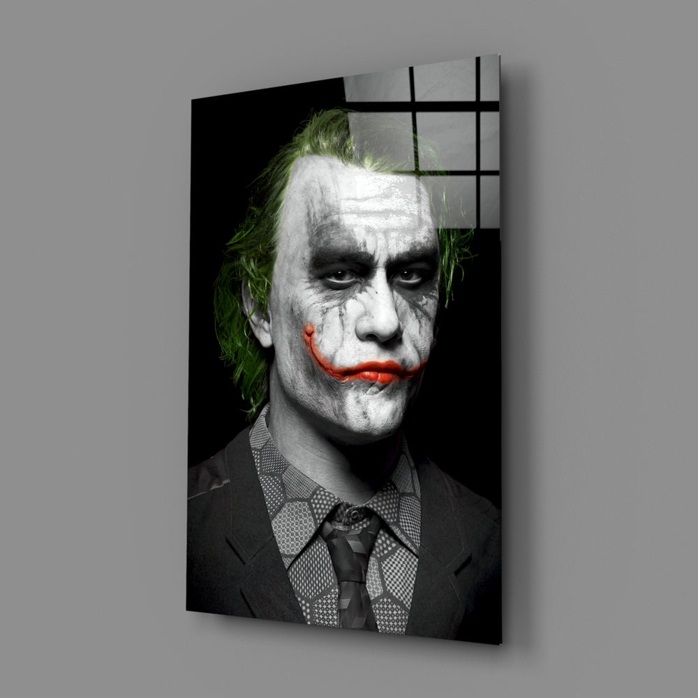 Cinematic-portrait panel bringing menacing charm to a contemporary man cave
