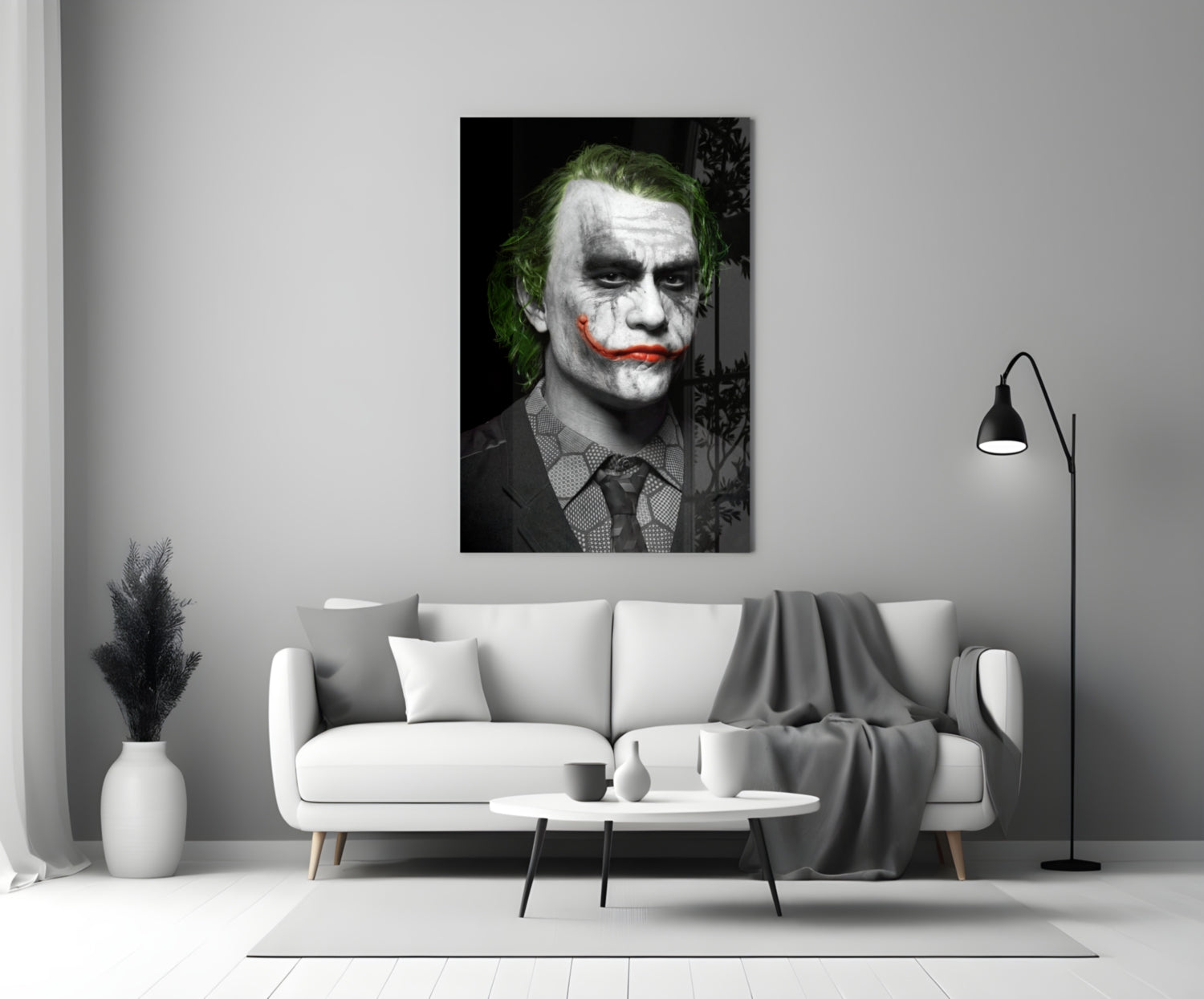 Joker Glass Wall Art.