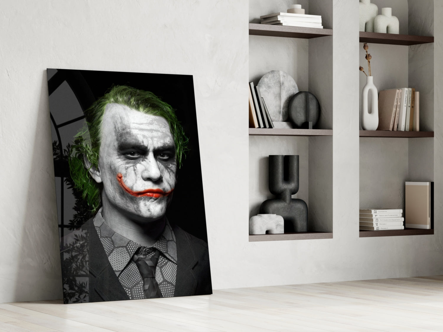 Joker Glass Wall Art.