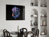 Diamond Elephant panel adding editorial drama to a man cave