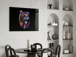 Diamond Bear panel adding editorial drama to a man cave