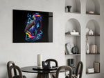 Diamond Hawk panel adding editorial drama to a man cave