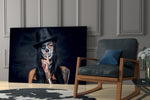 Sssh glass print enhancing a teen lounge with cinematic mood