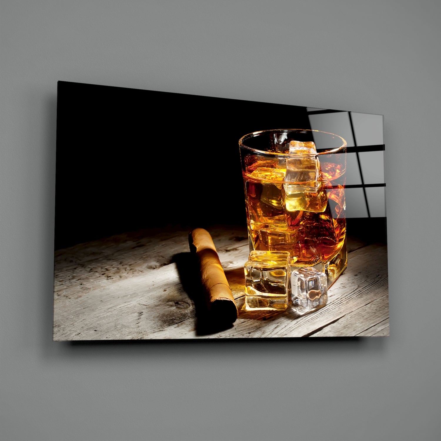 Whiskey Glass Wall Art.