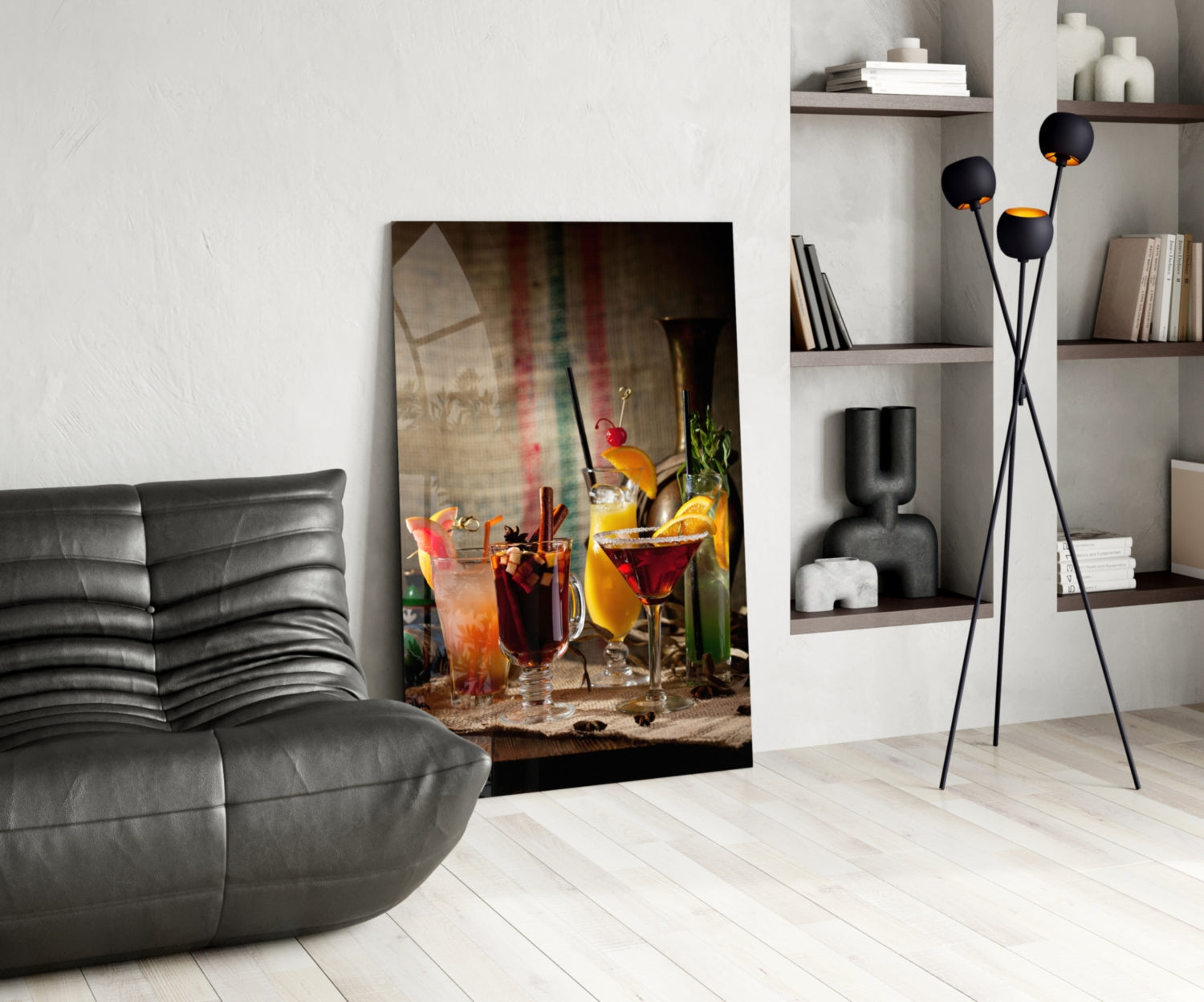 Cocktails Glass Wall Art.