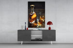 Whiskey panel catching directional light to reveal its luxe warmth