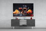 Noel Tea panel catching directional light to reveal its hearthside warmth