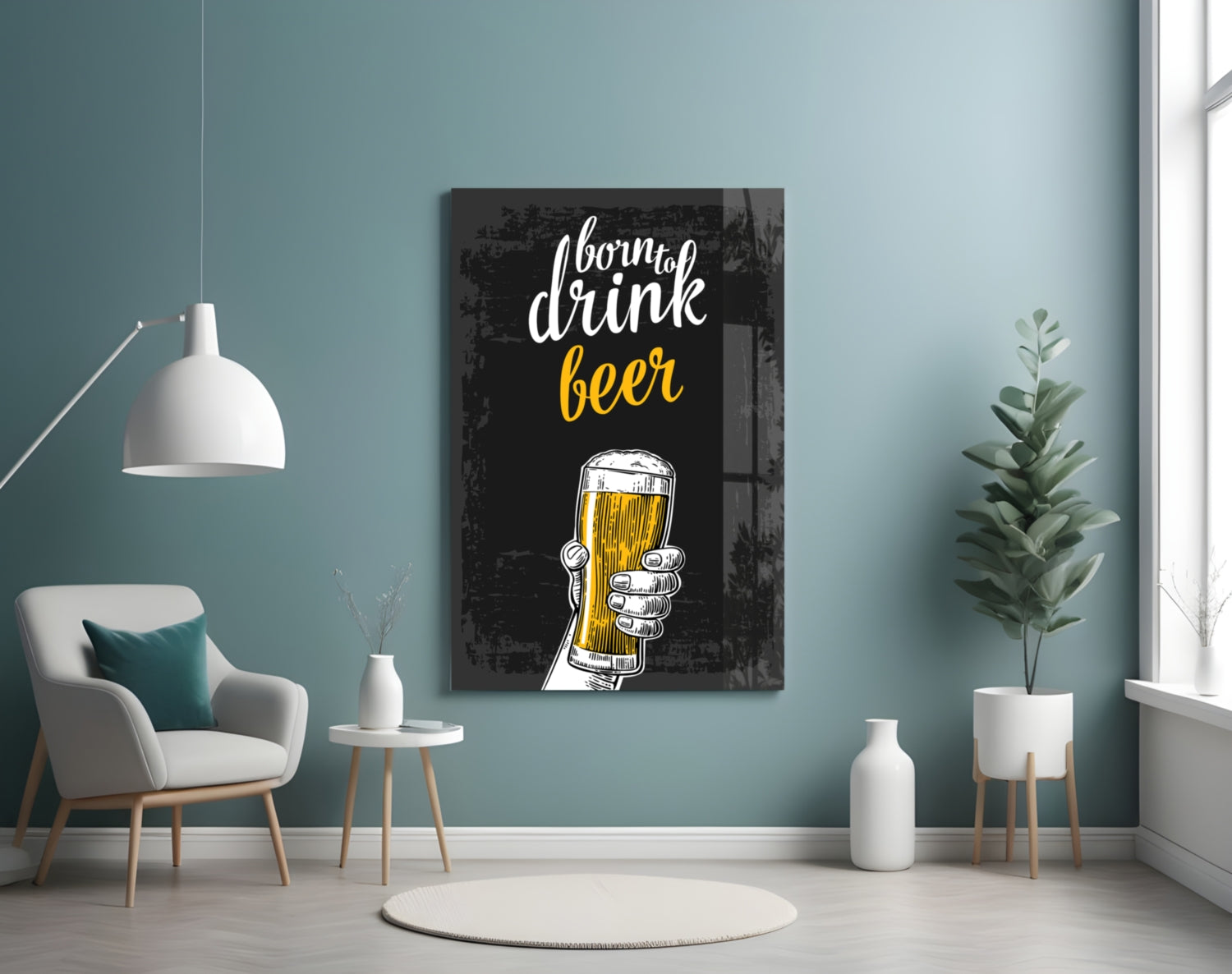 Beer Glass Wall Art.