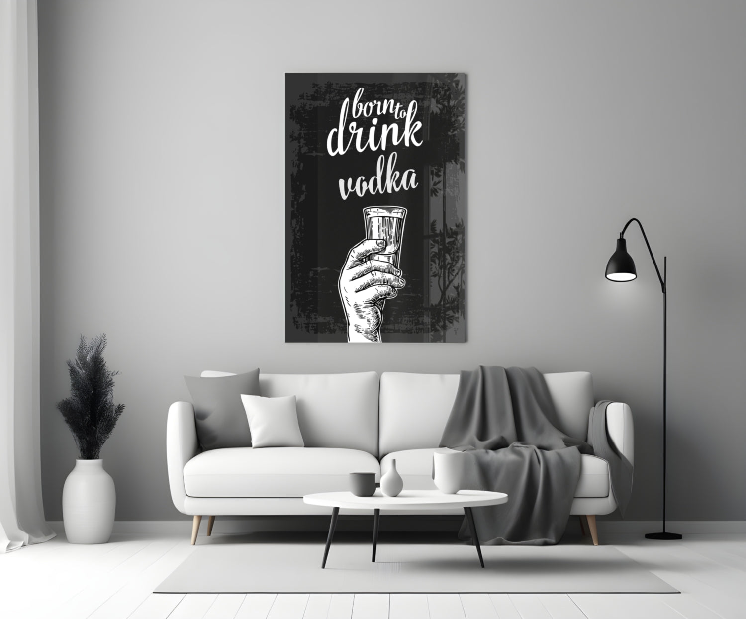 Vodka Glass Wall Art.