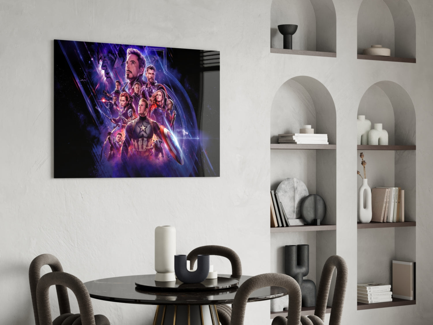 Marvel, Captain America Glass Wall Art.