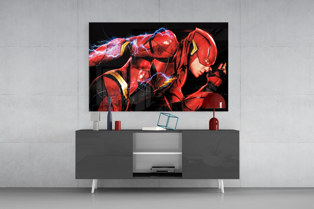 Flash panel catching screen glow to reveal its electric momentum
