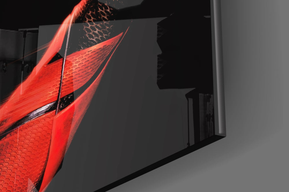 Flash artwork anchoring a wall with bold vibrant palette