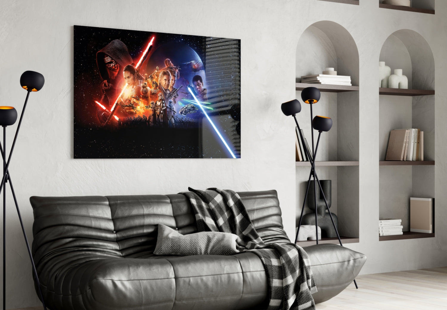 Star Wars Glass Wall Art.