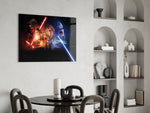 Star Wars panel adding editorial drama to a man cave