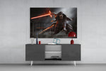 Kylo Ren panel catching screen glow to reveal its menacing momentum
