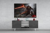 Kylo Ren panel catching screen glow to reveal its menacing momentum