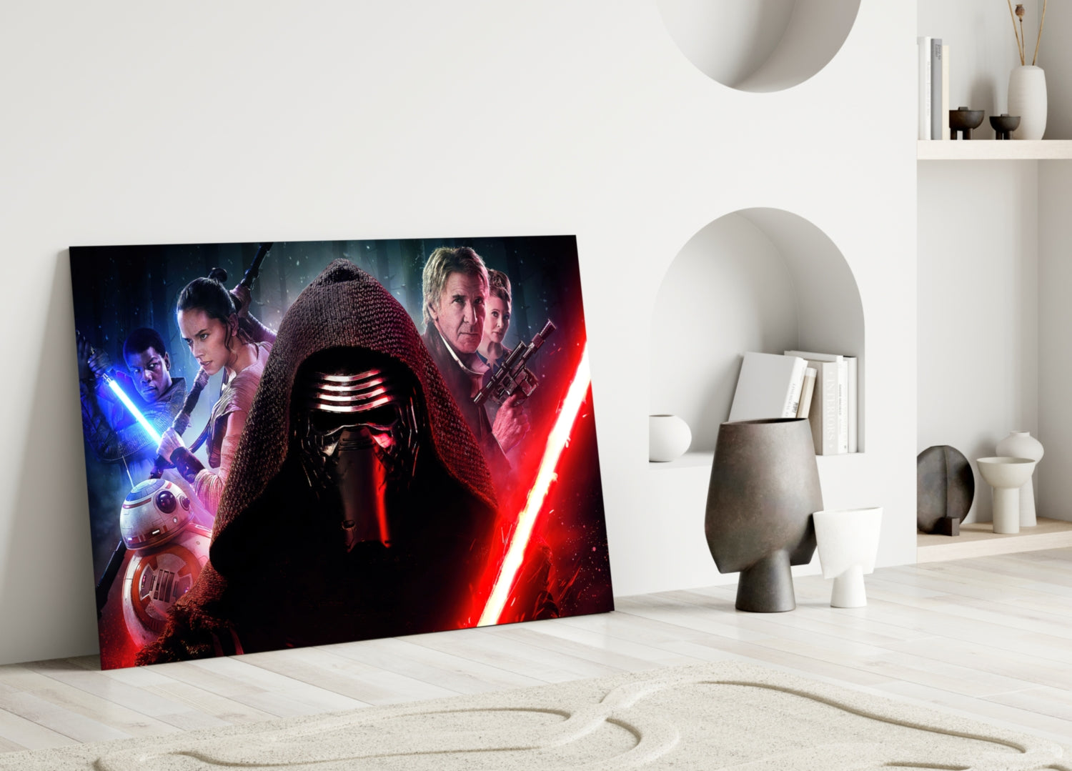 Kylo Ren Glass Wall Art.