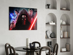 Kylo Ren panel adding editorial drama to a man cave