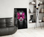 Butterfly Eyes panel adding editorial drama to a living room