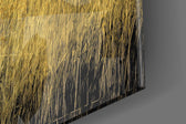 Zebras artwork anchoring a wall with warm luxe palette