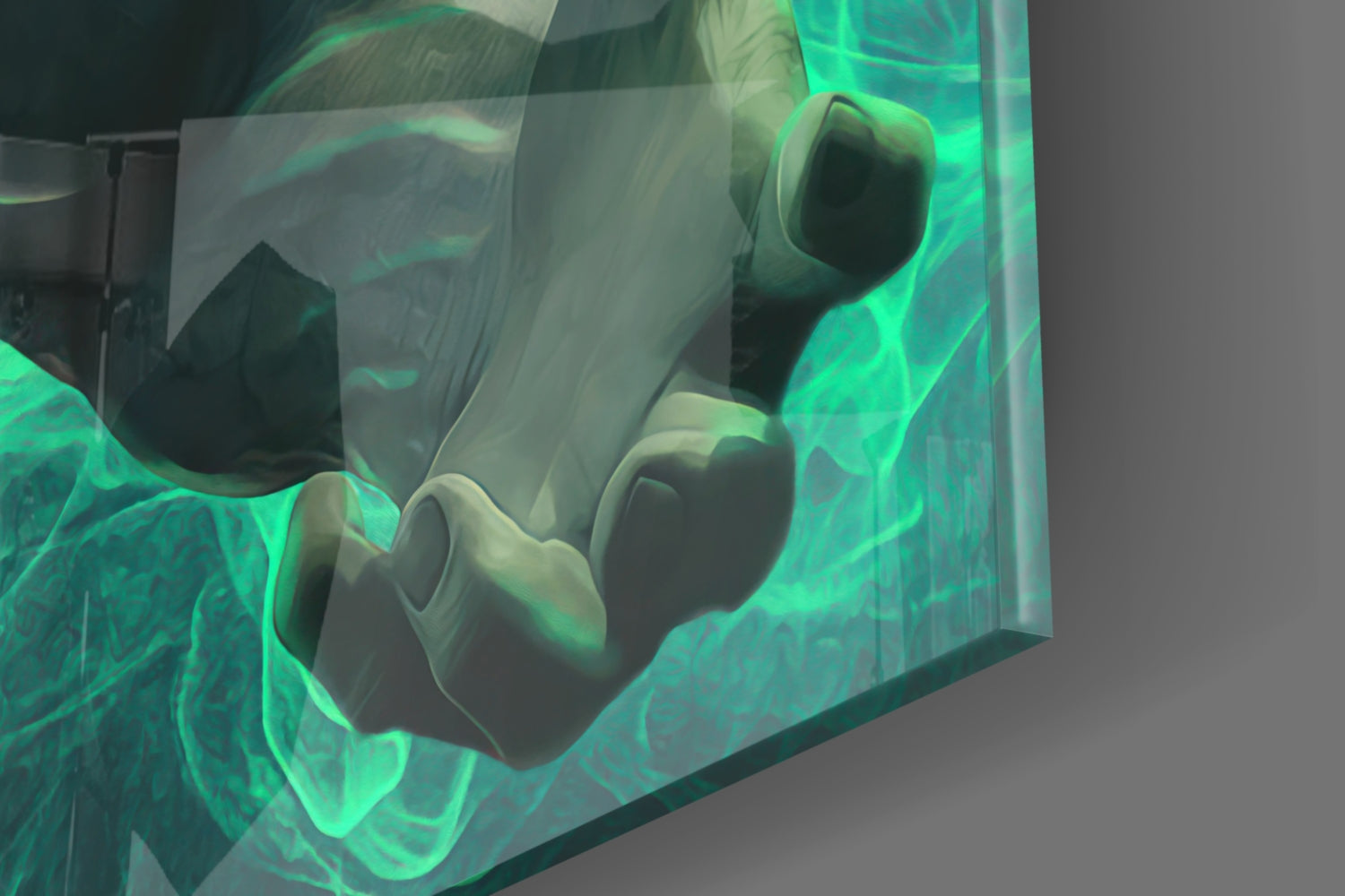 Hulk Glass Wall Art.