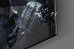 Kylo Ren artwork anchoring a wall with moody dramatic palette