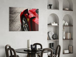 Ferrari FXX K panel adding editorial drama to a garage lounge