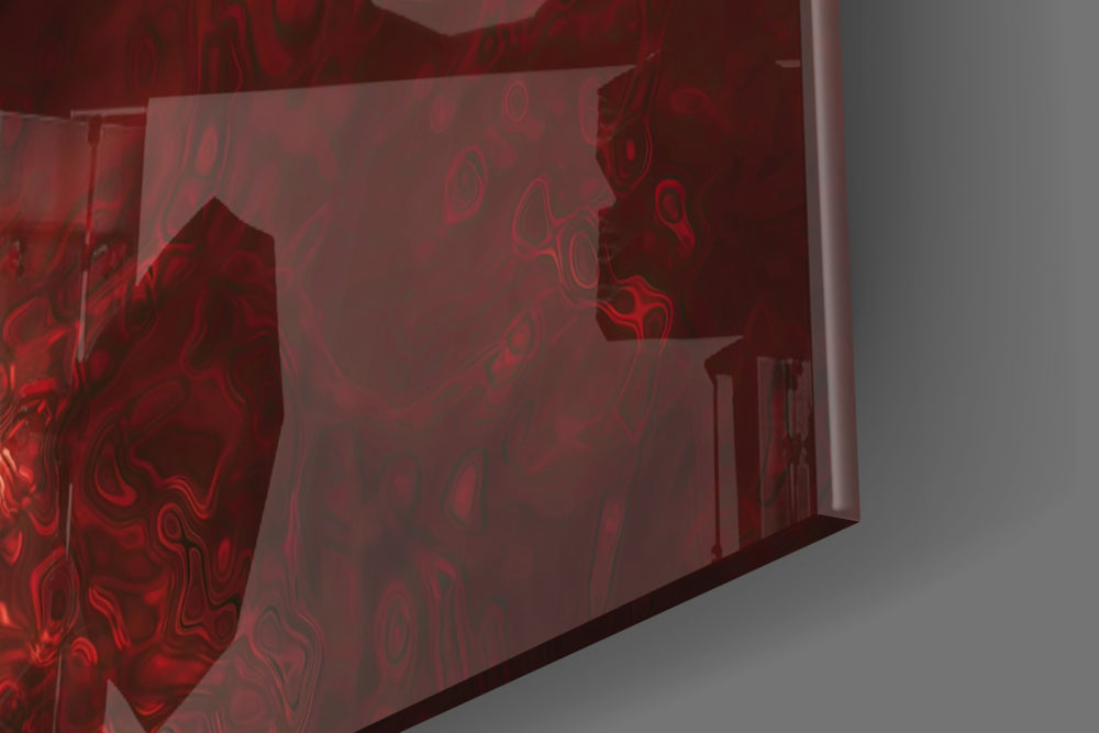 Superman artwork anchoring a wall with bold dramatic palette