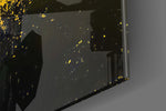 Be a Warrior artwork anchoring a wall with bold motivational palette
