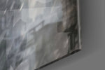 Superman artwork anchoring a wall with moody dramatic palette
