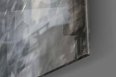 Superman artwork anchoring a wall with moody dramatic palette