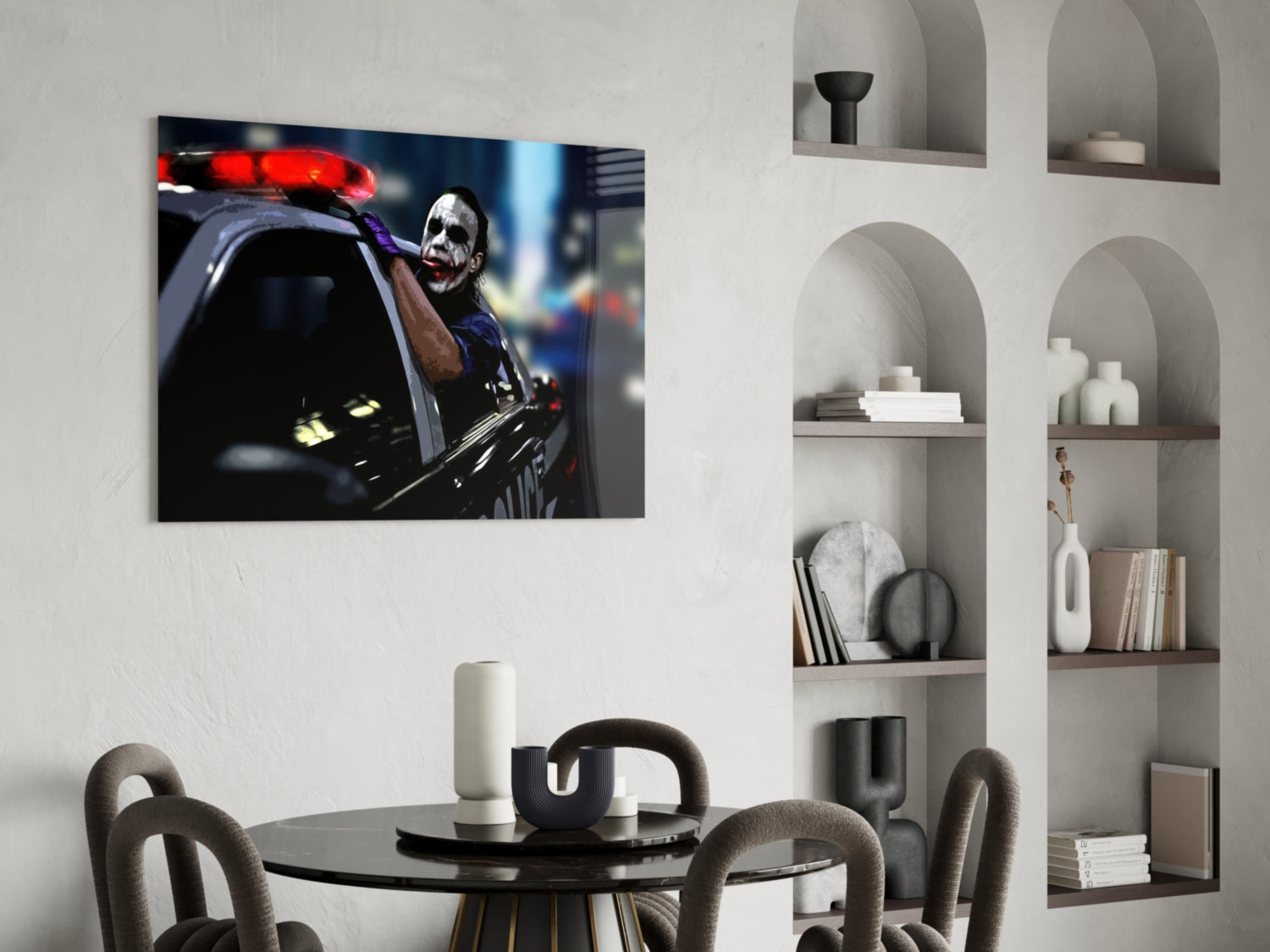 Joker Glass Wall Art.