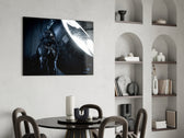 Batman Call panel adding editorial drama to a man cave